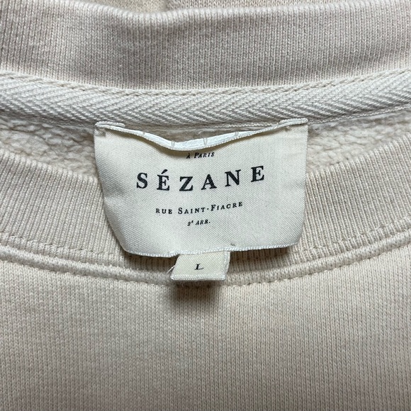 Sezane Cotton Sweatshirt with Red Heart - Picture 4 of 5